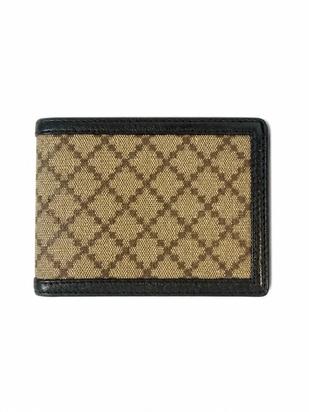 Gucci Diamante Canvas and Leather Bi Fold Wallet